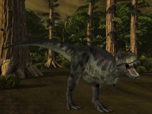 Tyranozaur - dinozaur 3d — Zdjęcie stockowe