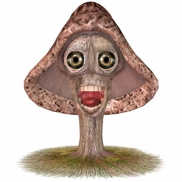 卡通蘑菇 — 图库照片