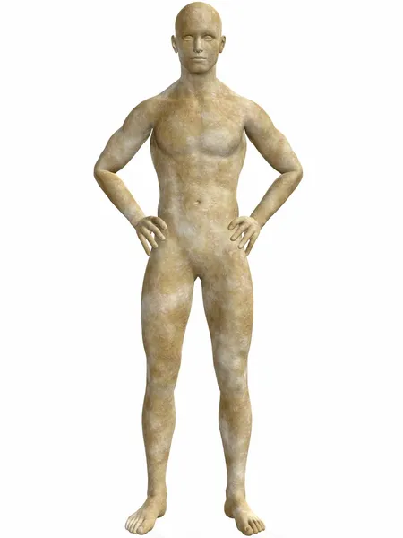 Estátua de pedra masculina — Fotografia de Stock