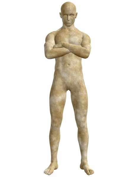 Statua in pietra maschile — Foto Stock