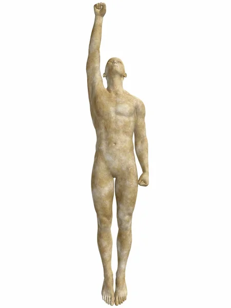 Statue en pierre masculine — Photo