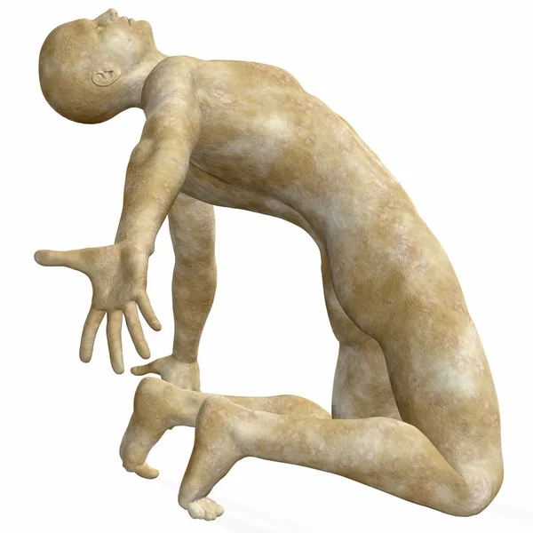 Чоловічий Кам'яна статуя — стокове фото