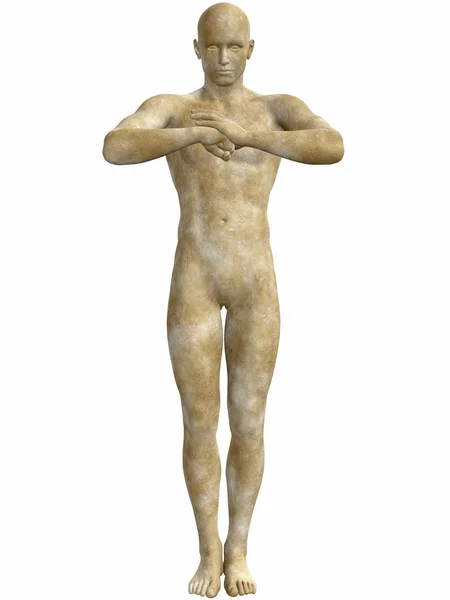 Statua in pietra maschile — Foto Stock