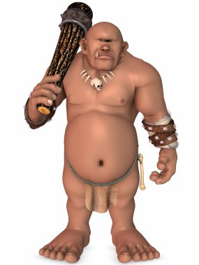 Troll-3D Fantasy Figure clipart