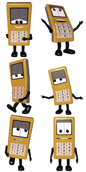 Mobi - The Cell Phone Toon — Stock Photo, Image