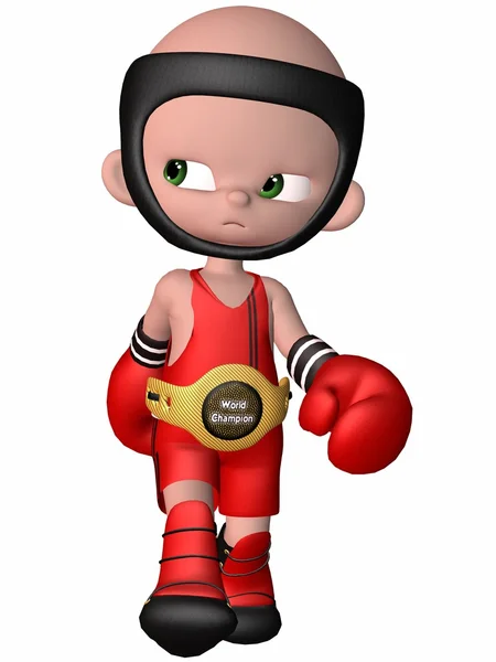 Boxer pequeno - Figura de Toon — Fotografia de Stock