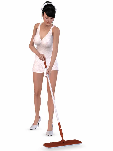 Sexy Housemaid — Stock Photo, Image