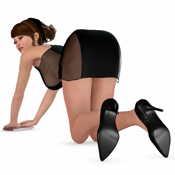 Sexy Housemaid — Stock Photo, Image