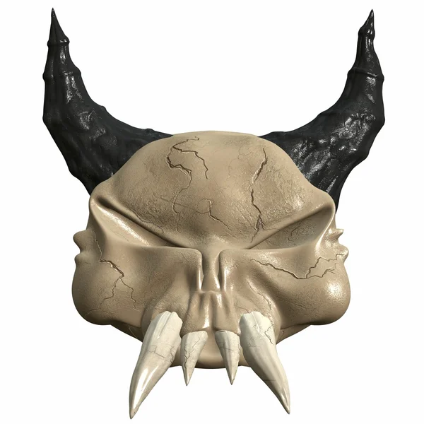 Трехмерный череп — стоковое фото