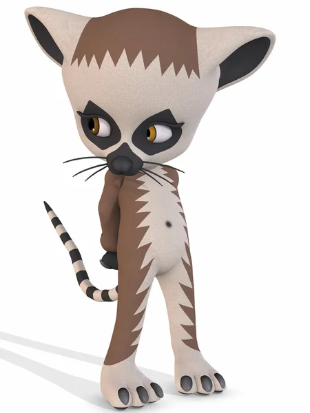 Söt lemur - toon figur — Stockfoto