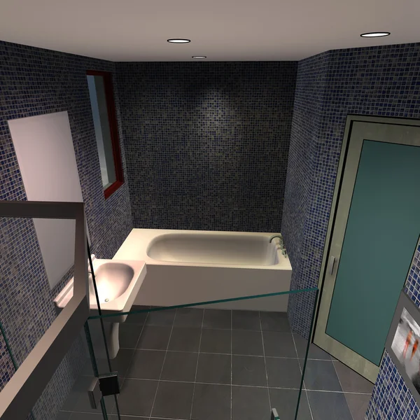 Maison-salle de bains moderne — Photo