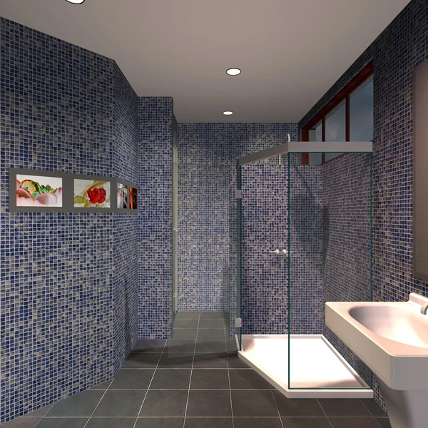 Moderne huis-badkamer — Stockfoto