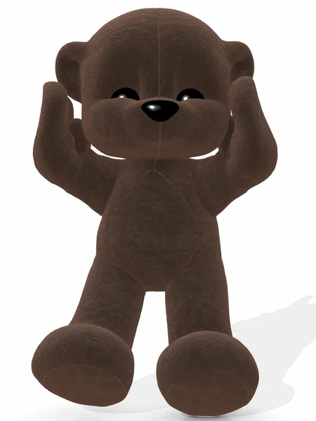 Niedlicher Teddy - Toon Figur — Stockfoto