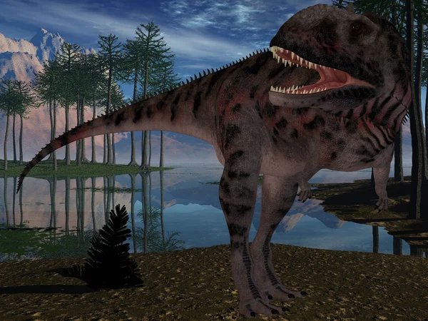 stock image Majungasaurus Crenatissimus - 3D Dinosau