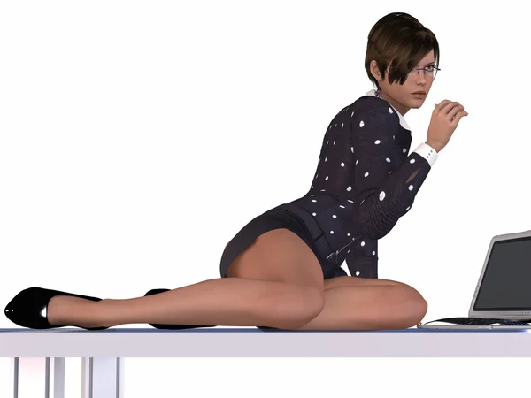 Sexy Secretary — Stock Photo, Image