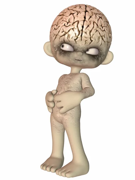 Мозг - Toon Figure — стоковое фото