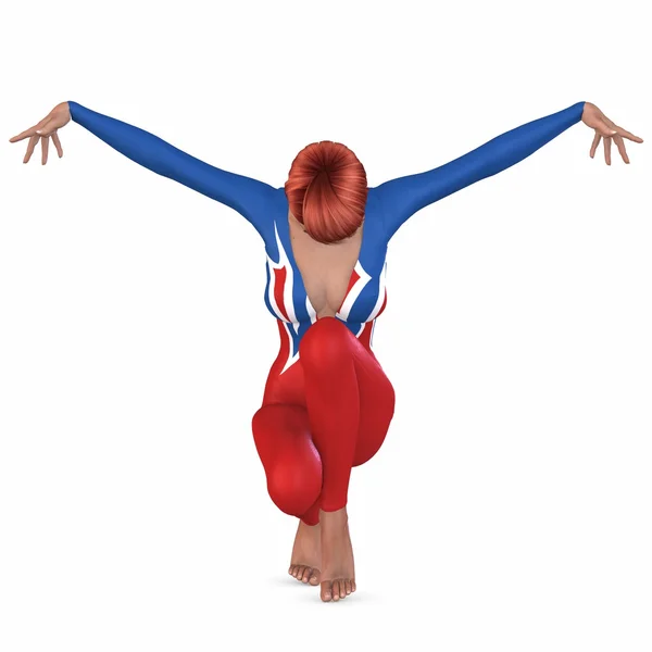 Gymnastiska pose — Stockfoto