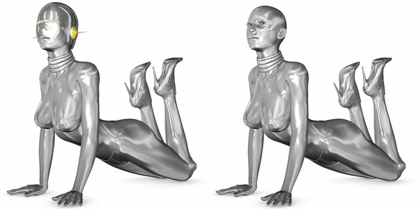 Sexy Cyborg — Stockfoto