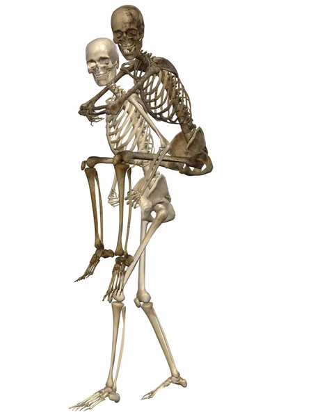 3 d skelett - vänner för alltid — Stockfoto