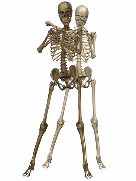 3 d Skelette - Freunde für immer — Stockfoto