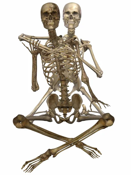 3 d skelett - vänner för alltid — Stockfoto