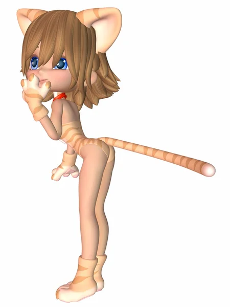 Bonito Toon Figura - Kitty — Fotografia de Stock