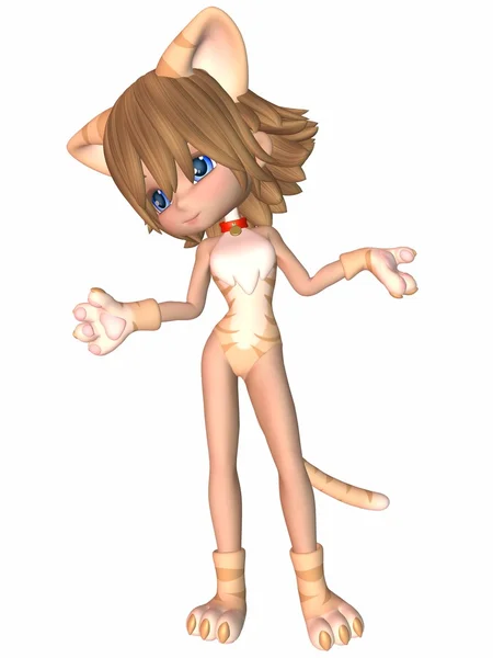 Bonito Toon Figura - Kitty — Fotografia de Stock