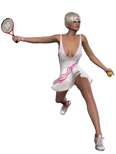 Professionele tennisspeelster — Stockfoto