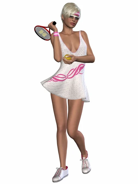 महिला टेनिस खिलाड़ी — स्टॉक फ़ोटो, इमेज