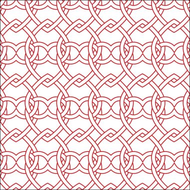 Vector seamless red and white pattern clipart