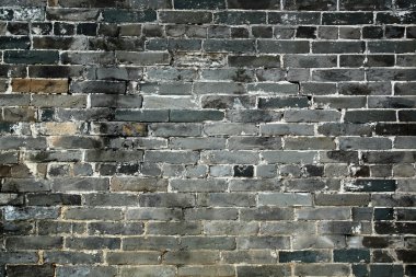 eski Çin mavi tuğla duvar