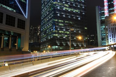 hong kong şehir merkezinde trafik