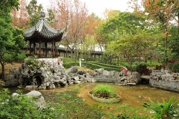 En kinesisk trädgård — Stockfoto