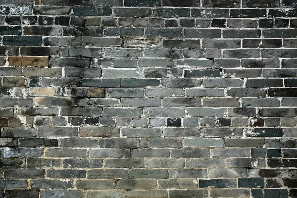 Vieux mur chinois de briques bleues — Photo