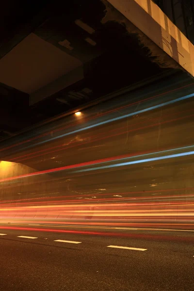 Městské silniční světla v noci — Stock fotografie