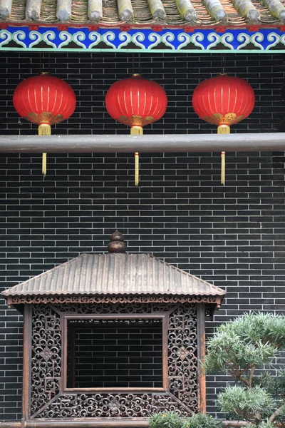 Lampiony chińskie czerwone — Zdjęcie stockowe