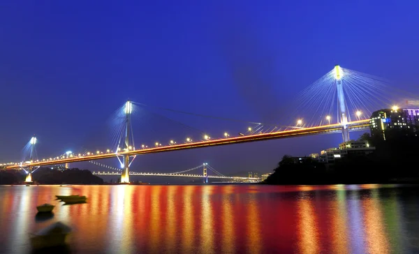Ting ČJ bridge a tsing ma bridge — Stock fotografie