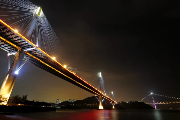 Most w nocy — Zdjęcie stockowe