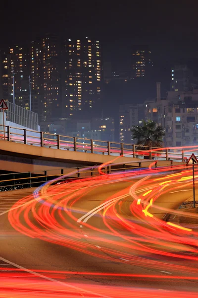 홍콩에서 시내를 통해 교통 — 스톡 사진