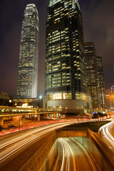Вечерняя сцена Гонконга — стоковое фото