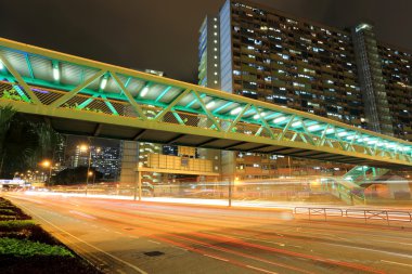 Hong Kong 'da gece trafiği