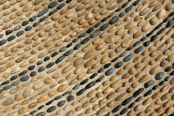 Round peeble stones background — Stock Photo, Image