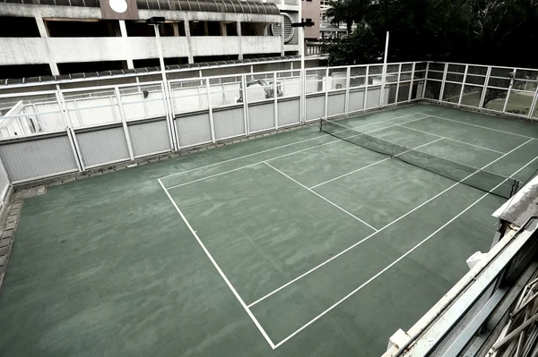 Старий тенісний корт — стокове фото