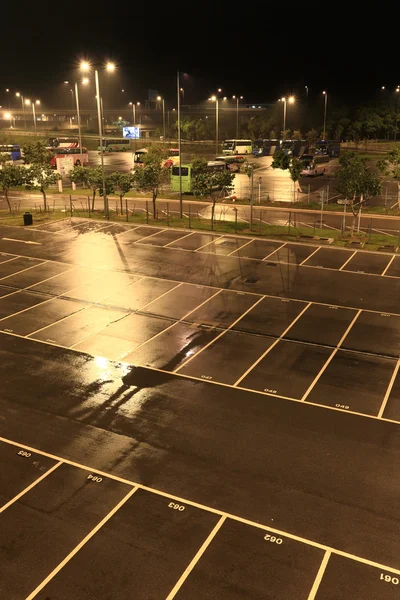 stock image Car park at night