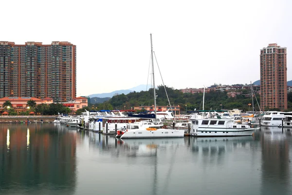 Yacht club in Hong Kong Gold coast — Stock Photo, Image