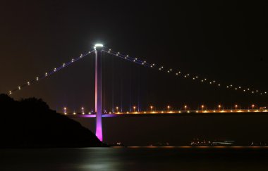 Hong kong, tsing ma bridge, gece