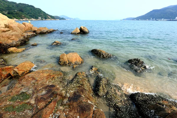 Seaside with rock — Stock Photo, Image