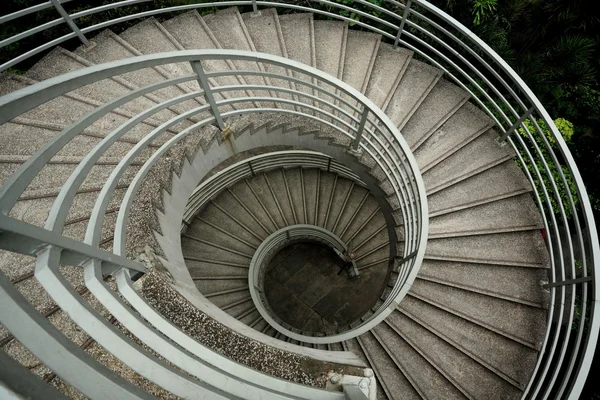 Spiraling stairs , low saturation — Stock Photo, Image