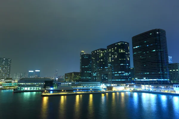 Hong Kong w nocy — Zdjęcie stockowe