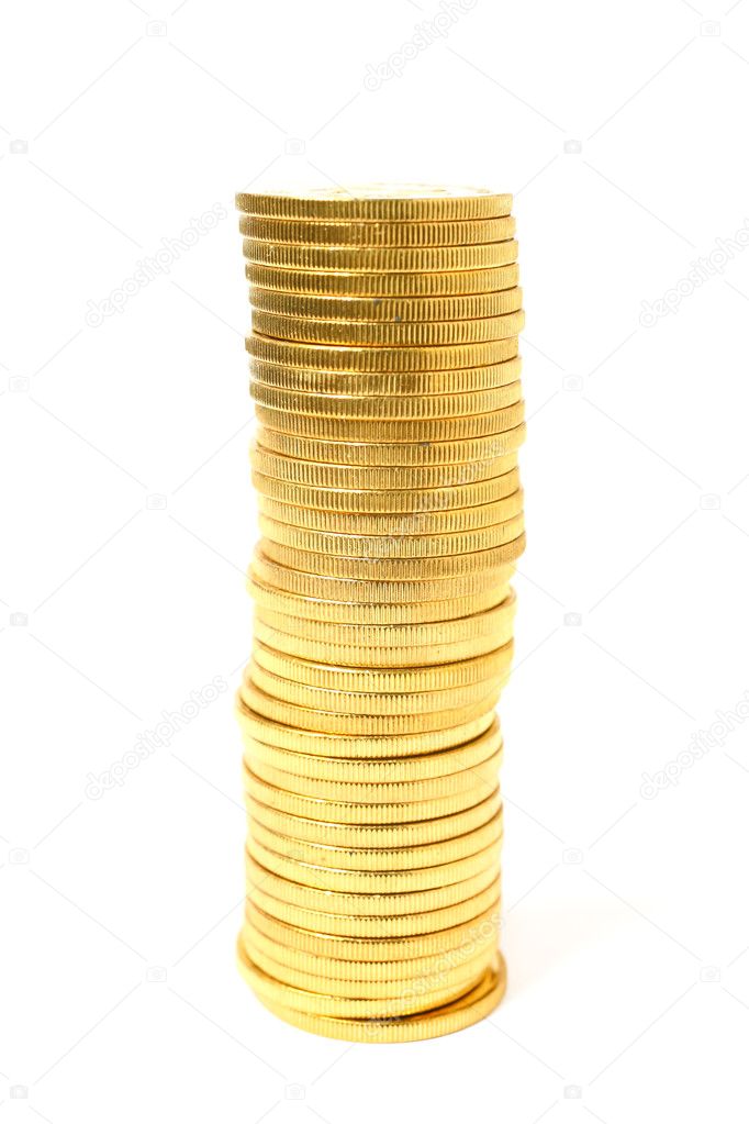 Coins in stack